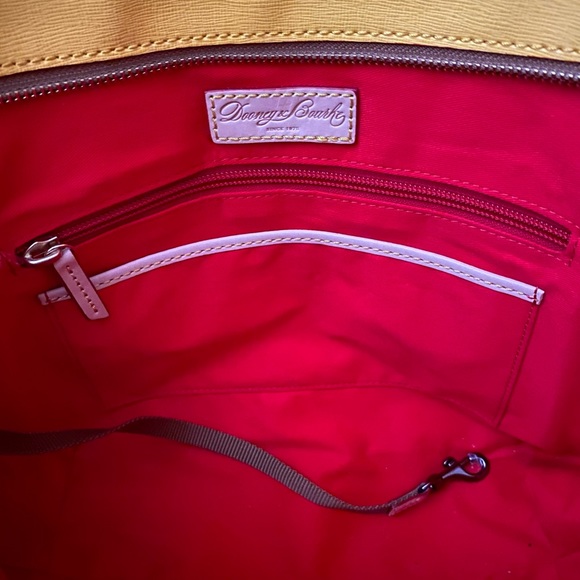 Dooney & Bourke yellow tote. - Picture 6 of 8